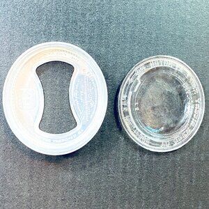 Vintage PRESTO "Bow Tie" Aluminum Canning Jar Lid + PRESTO Glass Insert 1930's